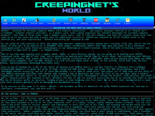 computer/mydocs/hardware/pcmcia screenshot