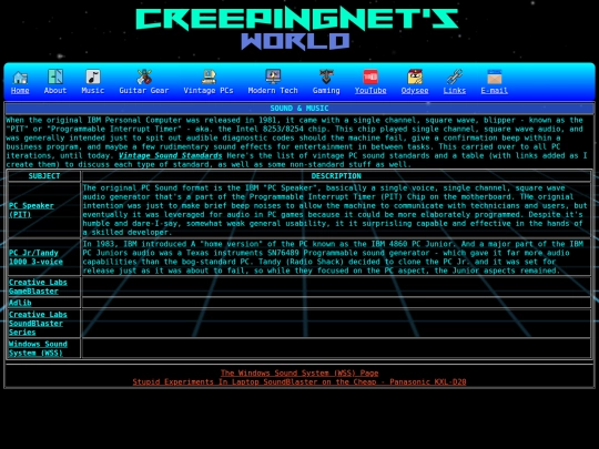 computer/mydocs/hardware/soundmain screenshot