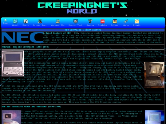 computer/mydocs/hardware/versa/history screenshot