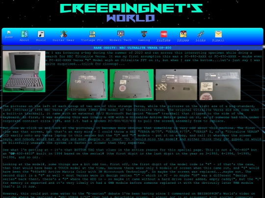 computer/mydocs/hardware/versa/op400 screenshot
