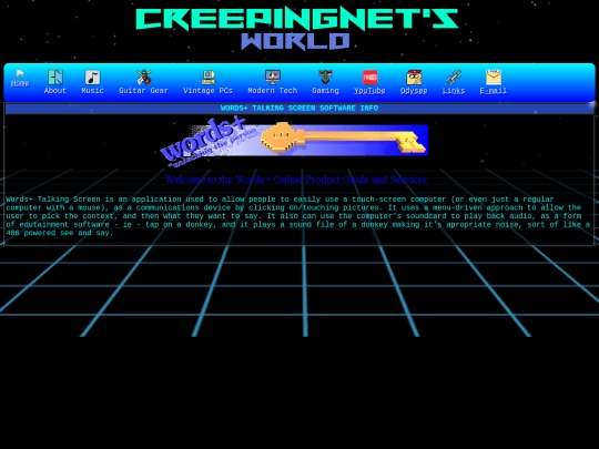 computer/mydocs/hardware/words/talkingscreenwin screenshot