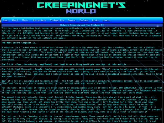 computer/mydocs/network/security screenshot