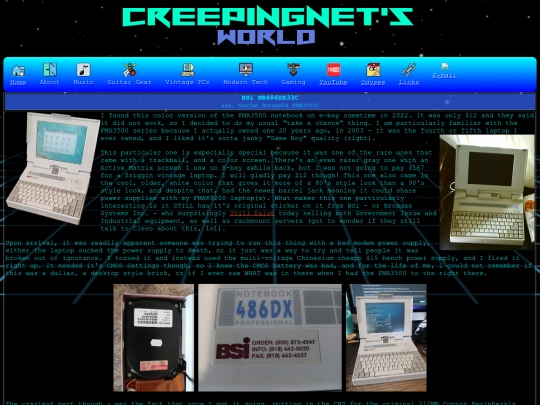 computer/mypcs/fma3500 screenshot