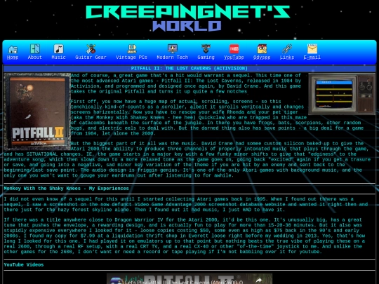gaming/2600/pitfallii screenshot