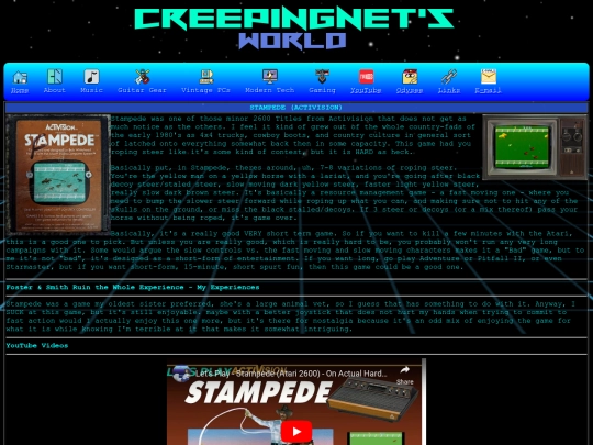 gaming/2600/stampede screenshot