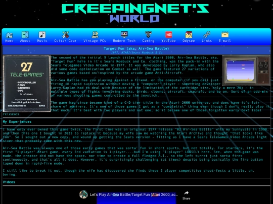 gaming/2600/targetfun screenshot