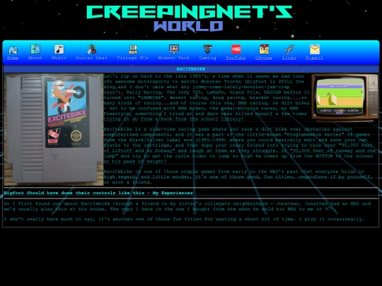 gaming/nes/excitebike screenshot
