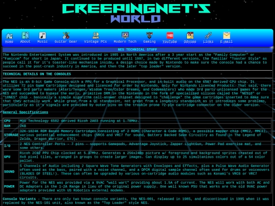 gaming/nes/nestech screenshot