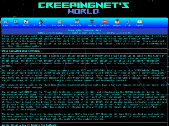 geartech/pedals/sustainer screenshot