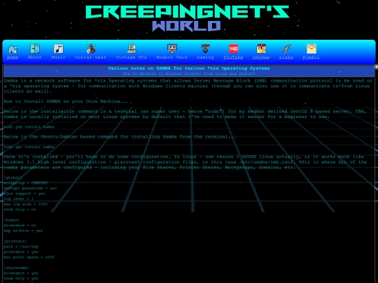 modern/mydocs/network/samba-nix screenshot