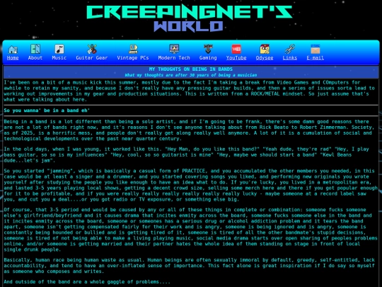 music/bands screenshot
