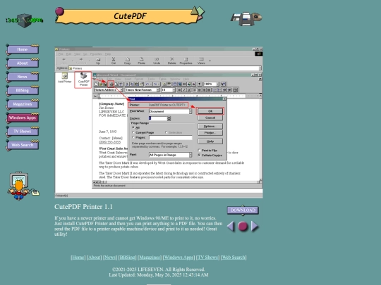 cutepdf screenshot