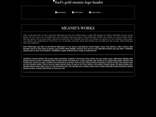 HTML/fool's gold meanie works screenshot
