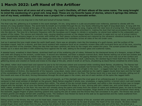 fiction/artificer screenshot
