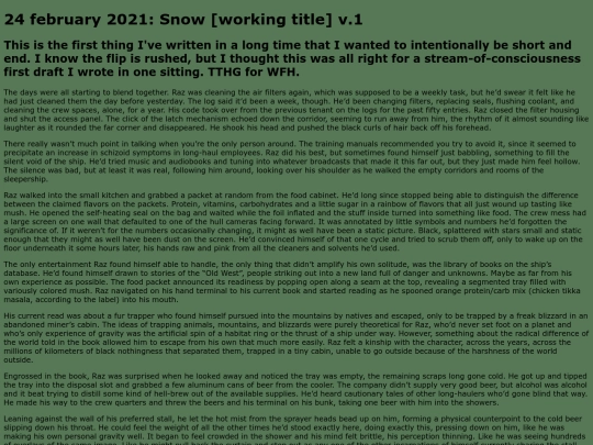 fiction/snow screenshot