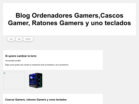 Blog screenshot
