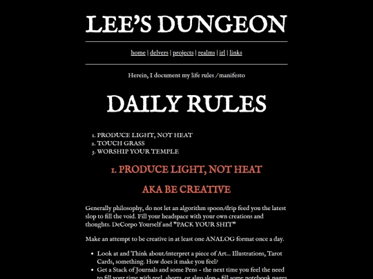 pages/life screenshot