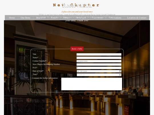 reservations screenshot