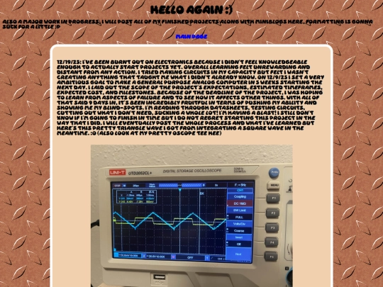 projectblog screenshot