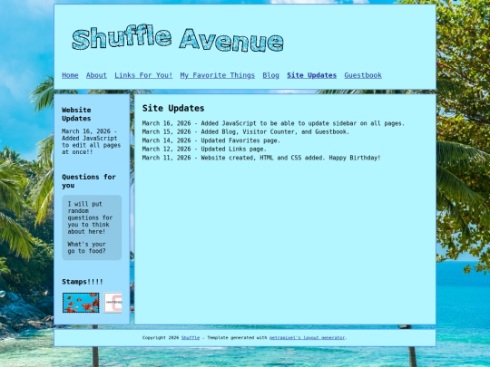 updates screenshot