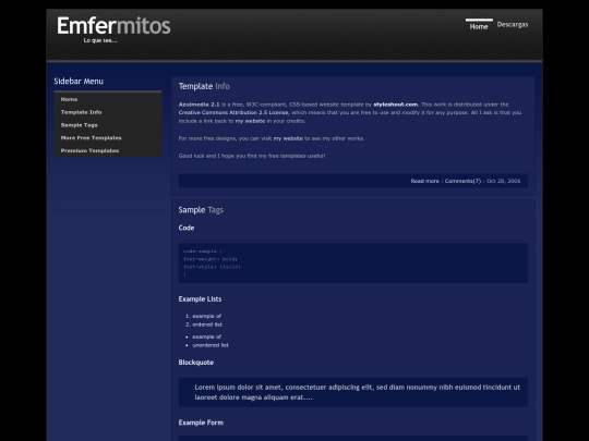 index screenshot