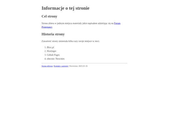 o-stronie screenshot
