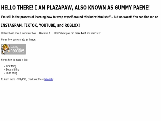 index screenshot