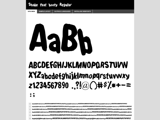 SYBwebfont/shaketha-demo screenshot