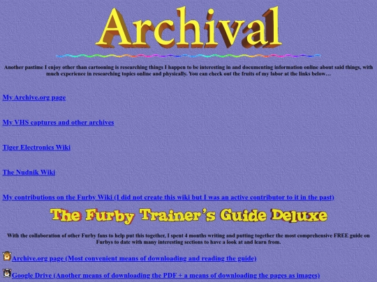 pages/archival screenshot