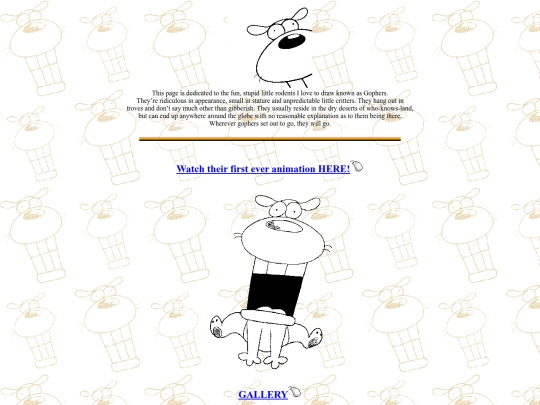 pages/gophers screenshot