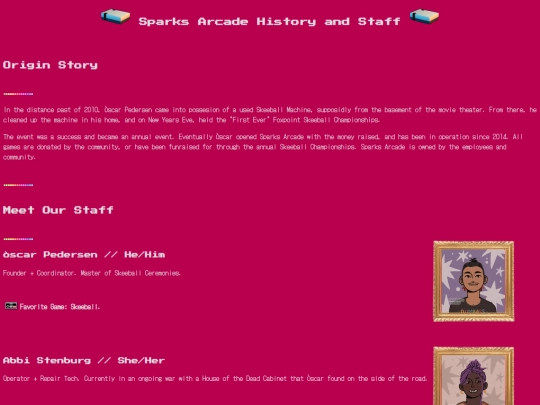 arcadepages/arcadestaff screenshot