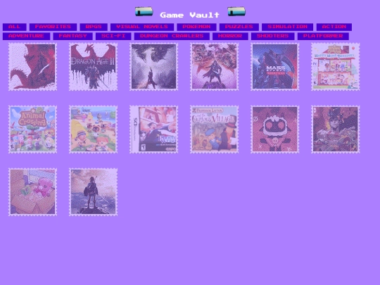 arcadepages/collections screenshot
