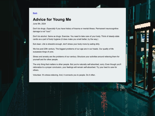 posts/advice screenshot