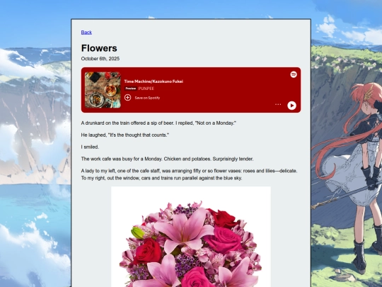 posts/flowers screenshot