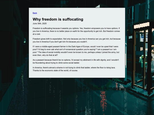 posts/freedom screenshot