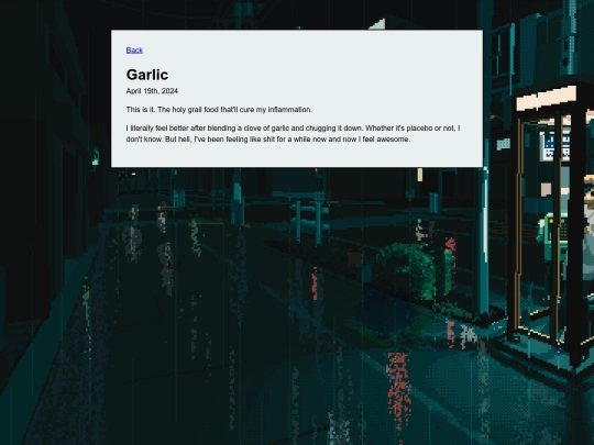 posts/garlic screenshot