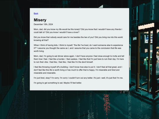 posts/misery screenshot