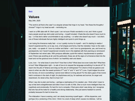 posts/values screenshot
