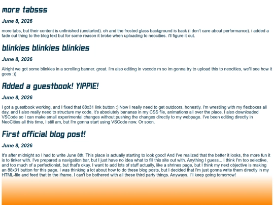 blog screenshot