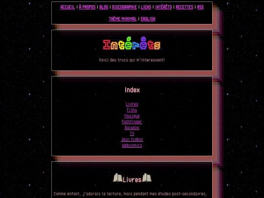 FR/intérêts screenshot