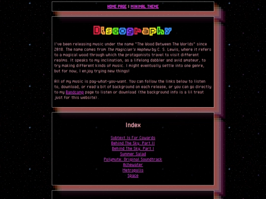discography screenshot
