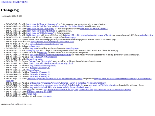 minimal/changelog screenshot