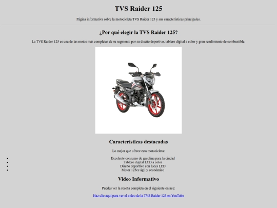 tvsraider125 screenshot
