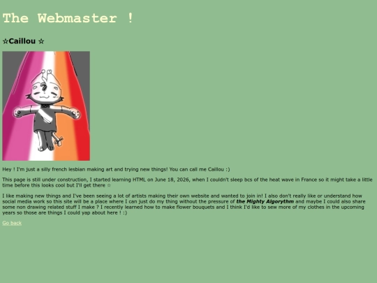 webmaster screenshot