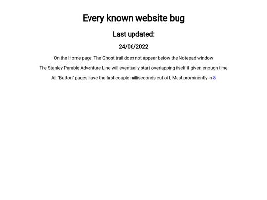buglist screenshot