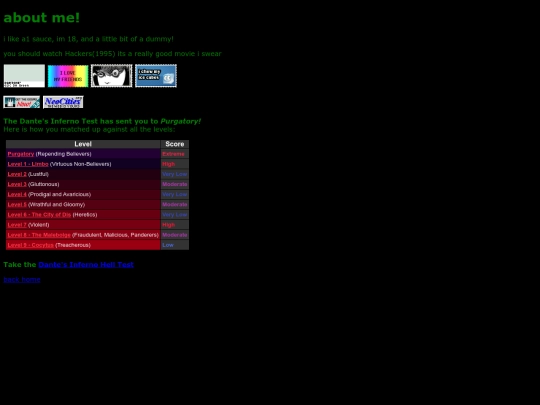 aboutme screenshot