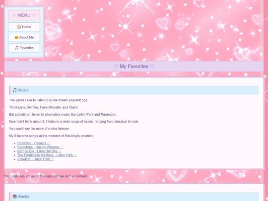 favorites screenshot