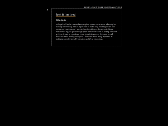 dir/writing/journal/2026/fuck-it-im-tired screenshot