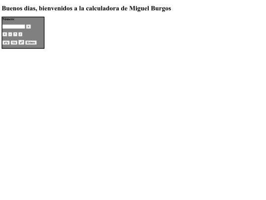 Calculadora screenshot