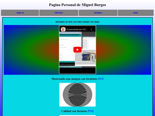 paginapersonalmiguelburgos screenshot